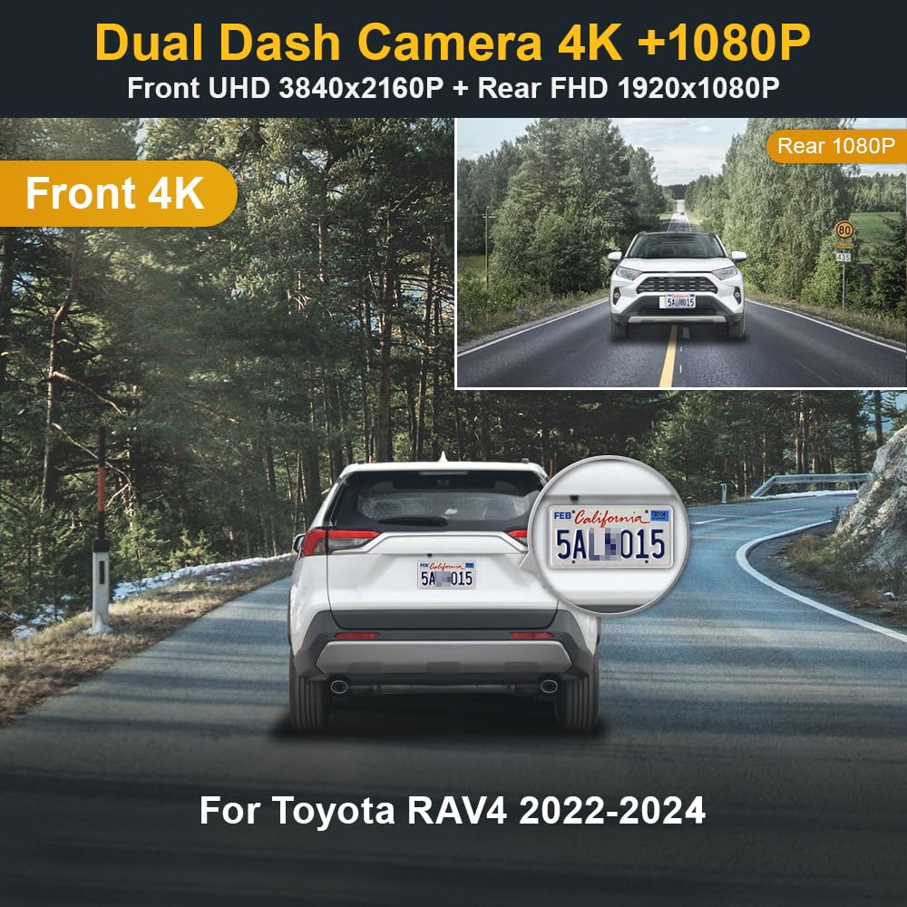 Amazon.co.jp: 4Kドライブレコーダー トヨタ RAV4 専用(Model B